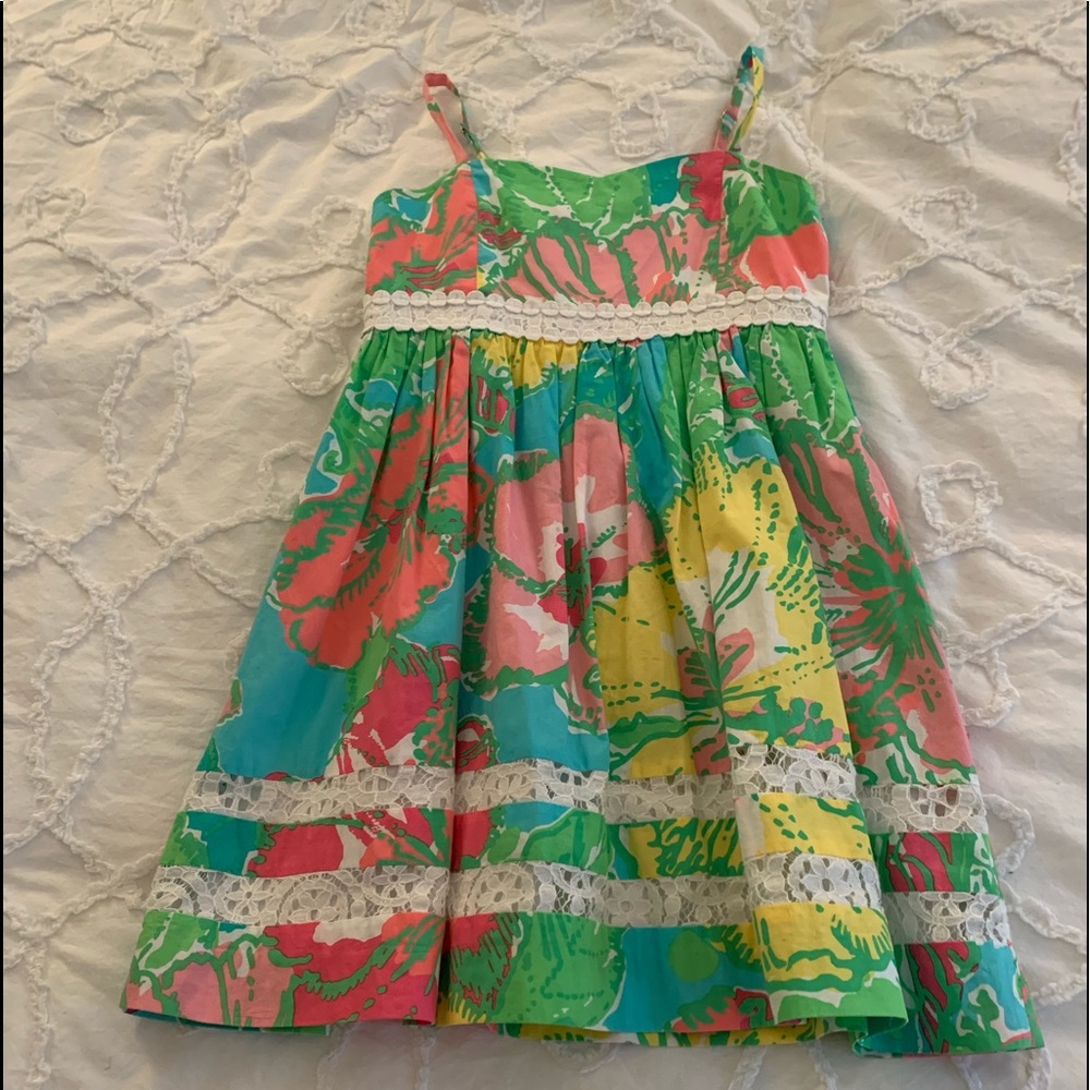 Girls Lily Pulitzer Floral Dress
